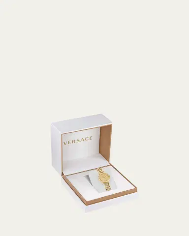Versace 28mm Greca Goddess Watch with Bracelet Strap, Gold Plated | Thumbnail 5 Versace 28mm Greca Goddess Watch with Bracelet Strap, Gold Plated | Thumbnail 5