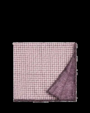 Brunello Cucinelli Men's Houndstooth Effect Silk Pocket Square | Thumbnail 2 Brunello Cucinelli Men's Houndstooth Effect Silk Pocket Square | Thumbnail 2