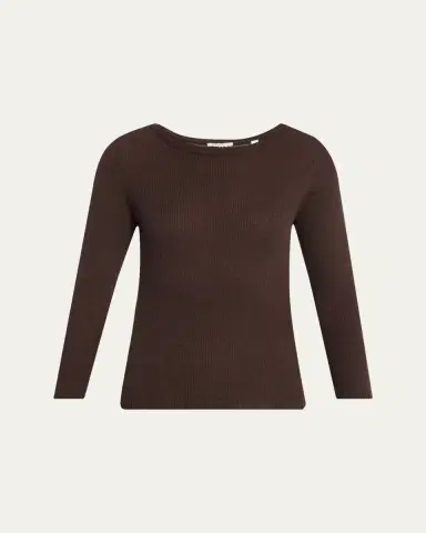 Vince Boat-Neck Cashmere-Silk Top | Thumbnail 6 Vince Boat-Neck Cashmere-Silk Top | Thumbnail 6