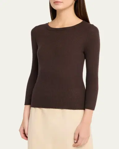 Vince Boat-Neck Cashmere-Silk Top | Thumbnail 9 Vince Boat-Neck Cashmere-Silk Top | Thumbnail 9