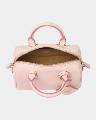 MCM Ella Boston Small Visetos Leather Crossbody Bag | Thumbnail 3 MCM Ella Boston Small Visetos Leather Crossbody Bag | Thumbnail 3