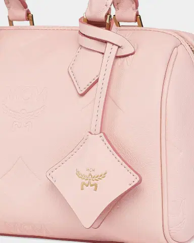 MCM Ella Boston Small Visetos Leather Crossbody Bag | Thumbnail 4 MCM Ella Boston Small Visetos Leather Crossbody Bag | Thumbnail 4