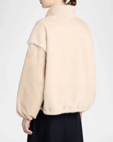 Moncler Chardonneret 2-in-1 Reversible Teddy Down Jacket | Thumbnail 3 Moncler Chardonneret 2-in-1 Reversible Teddy Down Jacket | Thumbnail 3