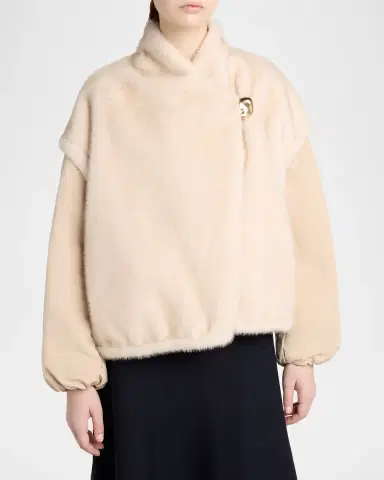 Moncler Chardonneret 2-in-1 Reversible Teddy Down Jacket | Thumbnail 4 Moncler Chardonneret 2-in-1 Reversible Teddy Down Jacket | Thumbnail 4