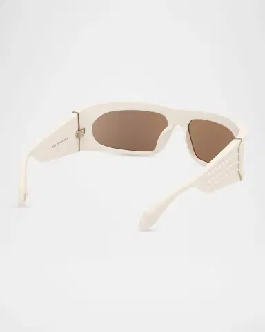 Christian Louboutin Men's Spikes Acetate Rectangle Sunglasses | Thumbnail 5 Christian Louboutin Men's Spikes Acetate Rectangle Sunglasses | Thumbnail 5