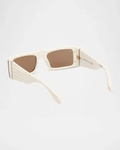 Christian Louboutin Men's Spikes Acetate Rectangle Sunglasses | Thumbnail 3 Christian Louboutin Men's Spikes Acetate Rectangle Sunglasses | Thumbnail 3