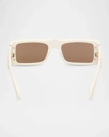 Christian Louboutin Men's Spikes Acetate Rectangle Sunglasses | Thumbnail 4 Christian Louboutin Men's Spikes Acetate Rectangle Sunglasses | Thumbnail 4