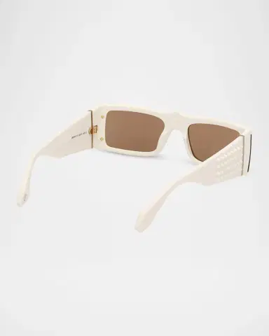 Christian Louboutin Men's Spikes Acetate Rectangle Sunglasses | Thumbnail 5 Christian Louboutin Men's Spikes Acetate Rectangle Sunglasses | Thumbnail 5