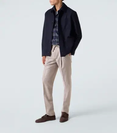 Slowear Virgin wool flannel slim pants | Thumbnail 4 Slowear Virgin wool flannel slim pants | Thumbnail 4