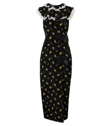 Alessandra Rich Bow-detail floral silk gown | Thumbnail 1 Alessandra Rich Bow-detail floral silk gown | Thumbnail 1
