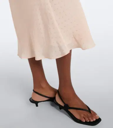 Alessandra Rich Bow-detail ruffled silk jacquard midi dress | Thumbnail 3 Alessandra Rich Bow-detail ruffled silk jacquard midi dress | Thumbnail 3