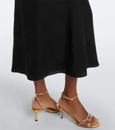 Alessandra Rich Belted silk jacquard midi dress | Thumbnail 5 Alessandra Rich Belted silk jacquard midi dress | Thumbnail 5