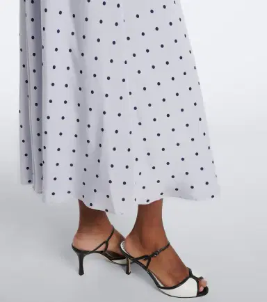 Alessandra Rich Belted polka-dot halterneck silk midi dress | Thumbnail 4 Alessandra Rich Belted polka-dot halterneck silk midi dress | Thumbnail 4