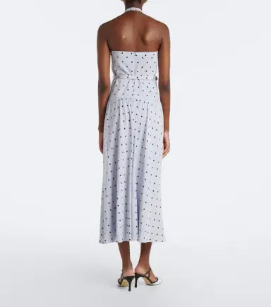 Alessandra Rich Belted polka-dot halterneck silk midi dress | Thumbnail 5 Alessandra Rich Belted polka-dot halterneck silk midi dress | Thumbnail 5