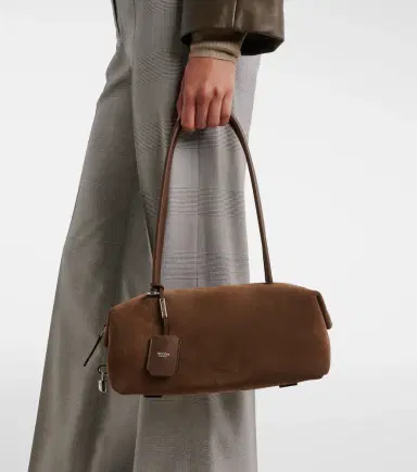 Max Mara Medium suede shoulder bag | Thumbnail 5 Max Mara Medium suede shoulder bag | Thumbnail 5