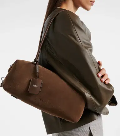 Max Mara Medium suede shoulder bag | Thumbnail 6 Max Mara Medium suede shoulder bag | Thumbnail 6