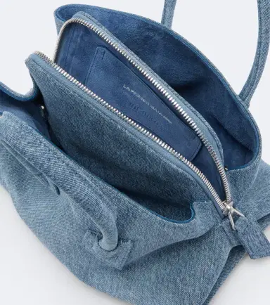 The Attico La Passeggiata Mini denim top-handle bag | Thumbnail 3 The Attico La Passeggiata Mini denim top-handle bag | Thumbnail 3