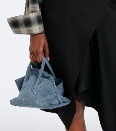 The Attico La Passeggiata Mini denim top-handle bag | Thumbnail 6 The Attico La Passeggiata Mini denim top-handle bag | Thumbnail 6