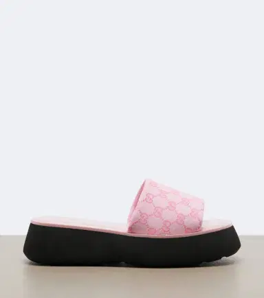 Gucci GG canvas platform slides | Thumbnail 2 Gucci GG canvas platform slides | Thumbnail 2