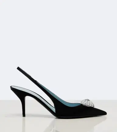 Valentino Garavani Caur Royal velvet slingback pumps | Thumbnail 4 Valentino Garavani Caur Royal velvet slingback pumps | Thumbnail 4