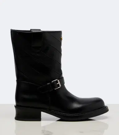 Valentino Garavani VLogo leather biker boots | Thumbnail 3 Valentino Garavani VLogo leather biker boots | Thumbnail 3