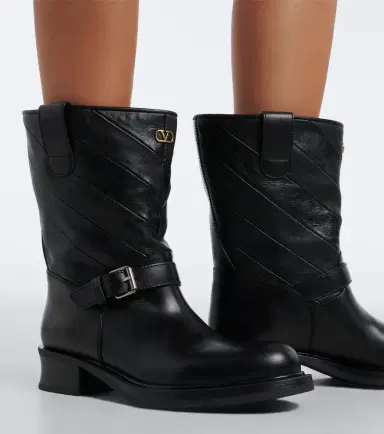 Valentino Garavani VLogo leather biker boots | Thumbnail 5 Valentino Garavani VLogo leather biker boots | Thumbnail 5