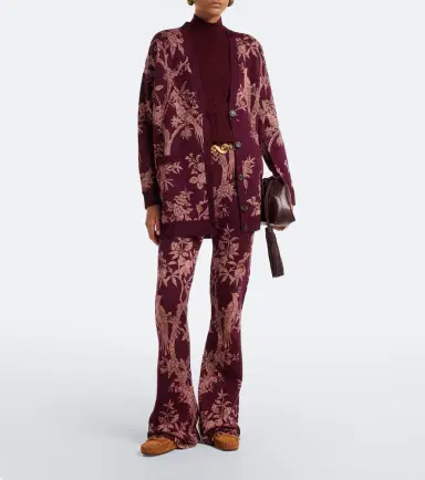 Etro Floral jacquard wool-blend cardigan | Thumbnail 4 Etro Floral jacquard wool-blend cardigan | Thumbnail 4