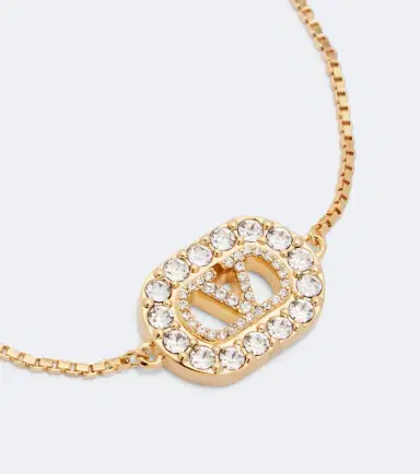Valentino VLogo Swarovski-embellished bracelet | Thumbnail 2 Valentino VLogo Swarovski-embellished bracelet | Thumbnail 2