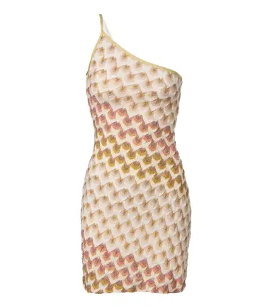 Missoni One-shoulder lamé minidress | Thumbnail 1 Missoni One-shoulder lamé minidress | Thumbnail 1