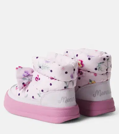 MONNALISA Bow-detail floral snow boots | Thumbnail 2 MONNALISA Bow-detail floral snow boots | Thumbnail 2