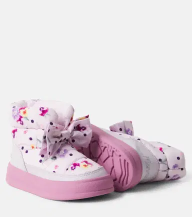 MONNALISA Bow-detail floral snow boots | Thumbnail 5 MONNALISA Bow-detail floral snow boots | Thumbnail 5
