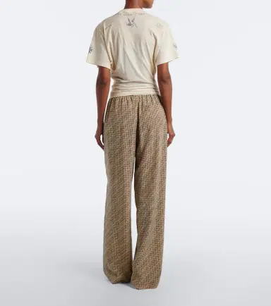 Balenciaga Logo silk pajama pants | Thumbnail 2 Balenciaga Logo silk pajama pants | Thumbnail 2