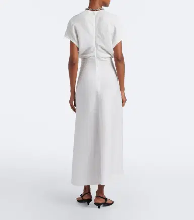 TOTEME Draped midi dress | Thumbnail 6 TOTEME Draped midi dress | Thumbnail 6