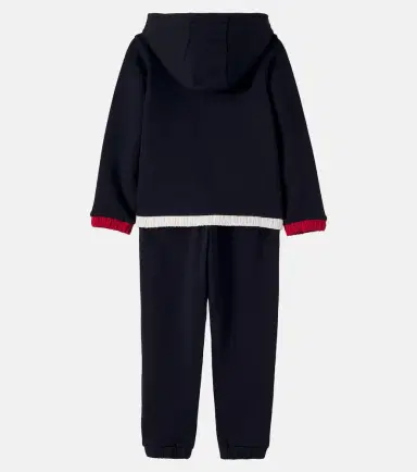 Moncler Enfant Cotton jersey hoodie and sweatpants set | Thumbnail 4 Moncler Enfant Cotton jersey hoodie and sweatpants set | Thumbnail 4