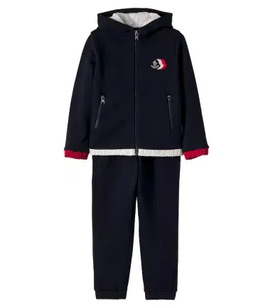 Moncler Enfant Cotton jersey hoodie and sweatpants set | Thumbnail 1 Moncler Enfant Cotton jersey hoodie and sweatpants set | Thumbnail 1