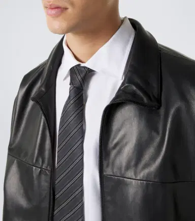 Saint Laurent Striped silk twill jacquard tie | Thumbnail 3 Saint Laurent Striped silk twill jacquard tie | Thumbnail 3