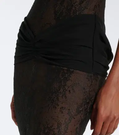 DE LA VALI Omero ruched lace maxi dress | Thumbnail 5 DE LA VALI Omero ruched lace maxi dress | Thumbnail 5