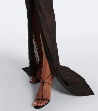 DE LA VALI Omero ruched lace maxi dress | Thumbnail 6 DE LA VALI Omero ruched lace maxi dress | Thumbnail 6