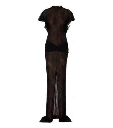 DE LA VALI Omero ruched lace maxi dress | Thumbnail 1 DE LA VALI Omero ruched lace maxi dress | Thumbnail 1
