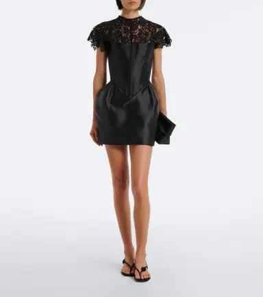 De La Vali Catalina satin and lace bustier minidress | Thumbnail 2 De La Vali Catalina satin and lace bustier minidress | Thumbnail 2