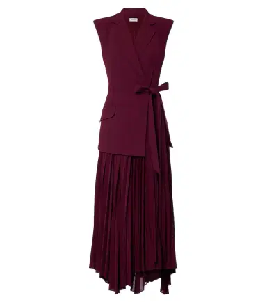 Simkhai Helena crêpe midi dress | Thumbnail 1 Simkhai Helena crêpe midi dress | Thumbnail 1