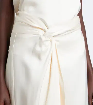 RÓHE Róhe Gathered satin midi skirt | Thumbnail 6 RÓHE Róhe Gathered satin midi skirt | Thumbnail 6