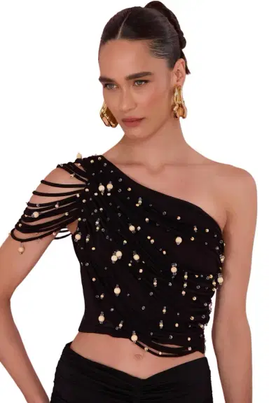 PatBo LYRIA JERSEY PEARL TOP | Thumbnail 1 PatBo LYRIA JERSEY PEARL TOP | Thumbnail 1