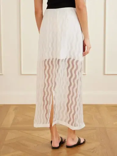 La Ligne Alexi Striped Georgette Maxi Skirt | Thumbnail 4 La Ligne Alexi Striped Georgette Maxi Skirt | Thumbnail 4
