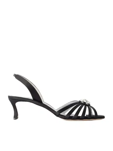 Manolo Blahnik Fulmasli 50 Crystal-embellished Satin Sandals | Thumbnail 1 Manolo Blahnik Fulmasli 50 Crystal-embellished Satin Sandals | Thumbnail 1