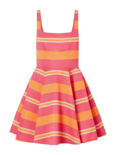 Emilia Wickstead Mini Mona Striped Twill Mini Dress | Thumbnail 1 Emilia Wickstead Mini Mona Striped Twill Mini Dress | Thumbnail 1
