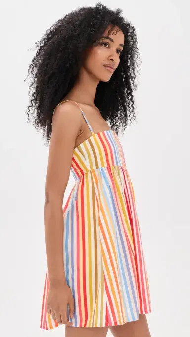 Couper Winnie Mini Dress Rainbow Stripe | Thumbnail 4 Couper Winnie Mini Dress Rainbow Stripe | Thumbnail 4