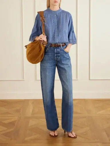 Sea Pippa Crochet-trimmed Cotton Blouse | Thumbnail 2 Sea Pippa Crochet-trimmed Cotton Blouse | Thumbnail 2