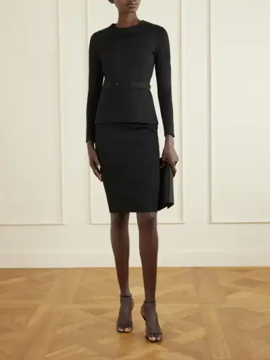 Tom Ford Crepe Knee-length Skirt | Thumbnail 2 Tom Ford Crepe Knee-length Skirt | Thumbnail 2
