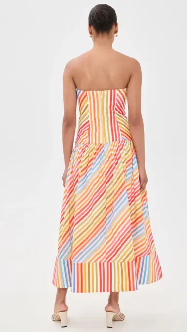 Couper Agee Maxi Dress Rainbow Stripe | Thumbnail 3 Couper Agee Maxi Dress Rainbow Stripe | Thumbnail 3